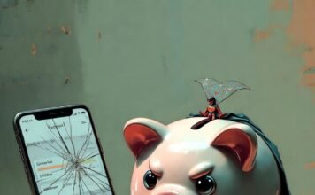 How to Build Credit Fast Even If You’re Starting from Zero Cracked piggy bank superhero with rising credit score confetti