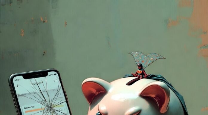 How to Build Credit Fast Even If You’re Starting from Zero Cracked piggy bank superhero with rising credit score confetti