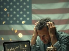 Financial Management Software for Small Business Owners Chaotic 3 a.m. desk with receipts, Xero, toy excavator