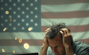 Financial Management Software for Small Business Owners Chaotic 3 a.m. desk with receipts, Xero, toy excavator