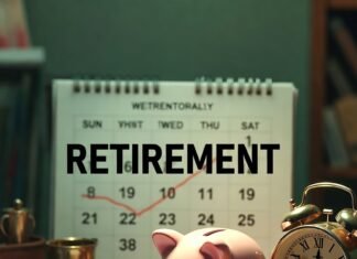 How to Invest for Retirement in Your 20s, 30s, 40s, and Beyond cluttered desk with a piggy bank spilling coins