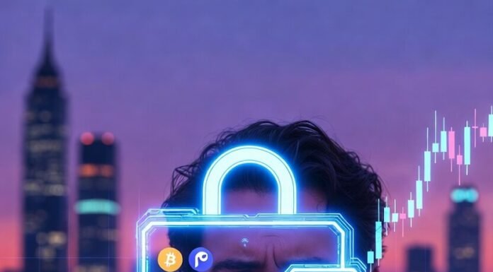 How to Invest in Cryptocurrency Safely in 2025 3 a.m. cluttered desk with hardware wallet and crashing crypto charts