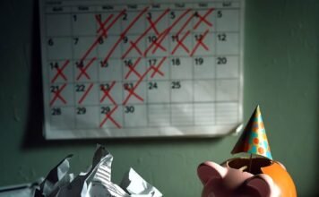 How to Pay Off Credit Card Debt Faster Than You Think Cracked piggy bank, crumpled credit card bill, and marked calendar at 2 a.m.