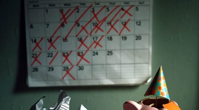 How to Pay Off Credit Card Debt Faster Than You Think Cracked piggy bank, crumpled credit card bill, and marked calendar at 2 a.m.